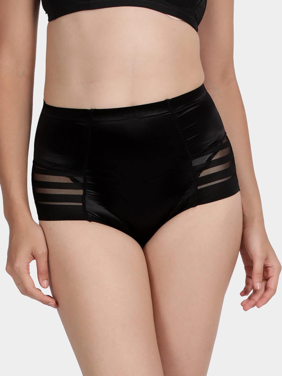Shyle Black Beauty Mesh Back Panty Shapewear