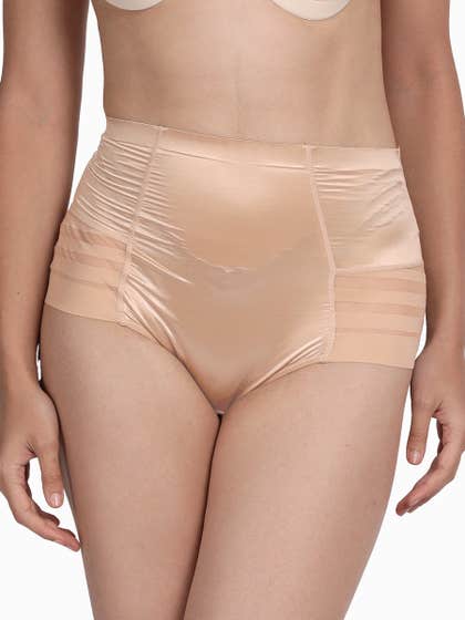 Shyle Bronze Skin Mesh Back Panty Shapewear