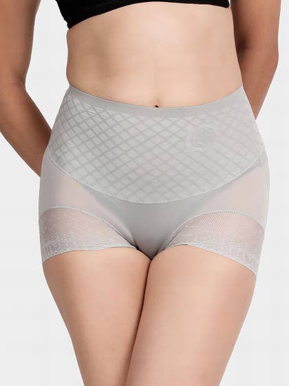 Shyle Nimbus Cloud Patterned High Waist Panty Shapewear