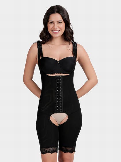 Shyle Black Beauty Front Open Full Body Shapewear
