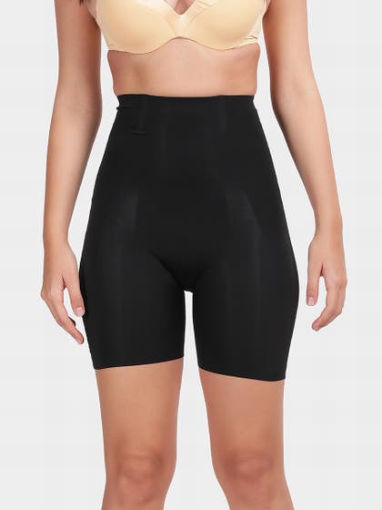 Shyle Black Beauty High Waist Thigh Shorts Shapewear