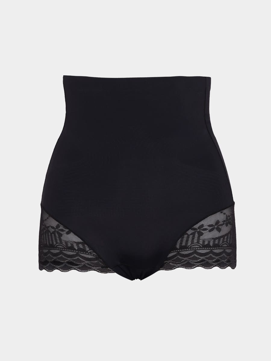 Shyle Black Beauty High Waist Tummy And Butt Lace Shapewear