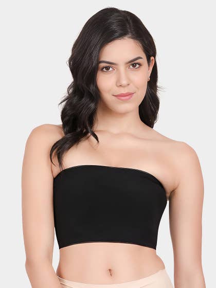 Shyle Black Beauty Seamless Padded Tube Bra