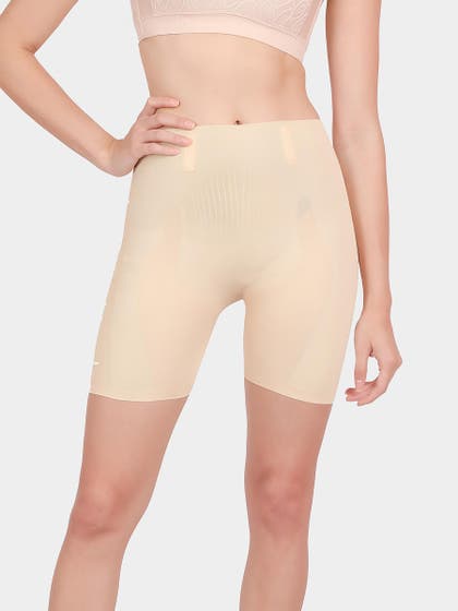 Shyle Alesan Skin High Waist Thigh Slimmer Seamless Shapewear
