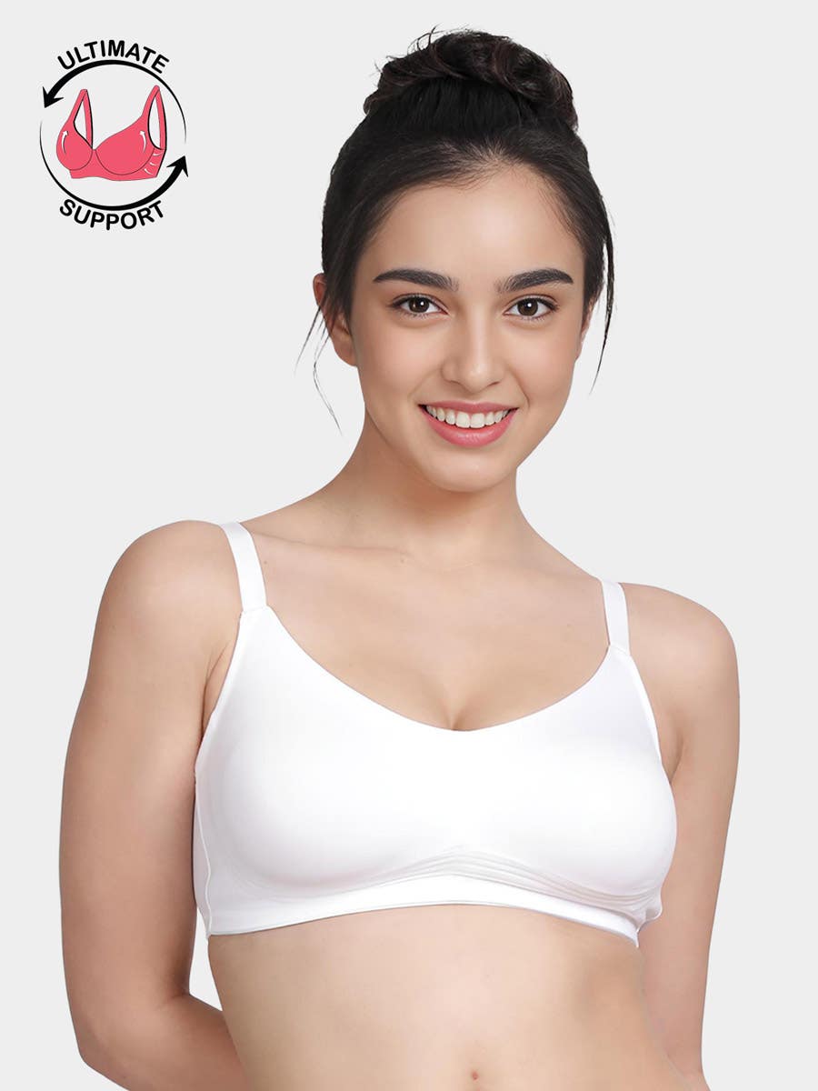 Taabu Black Beauty Heart Print Padded Wirefree T shirt Bra