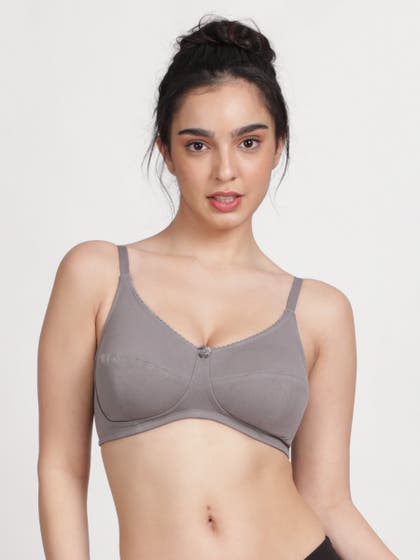 Susie Storm Front Grey Non Padded Seamed Cup Everyday Bra