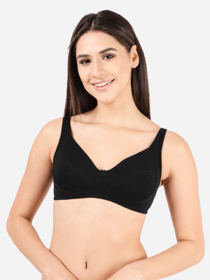 Susie Black Beauty Non Padded Everyday Side Support Bra