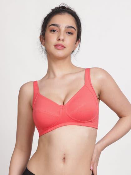 Susie Dubarry Orange Non Padded Everyday Side Support Bra