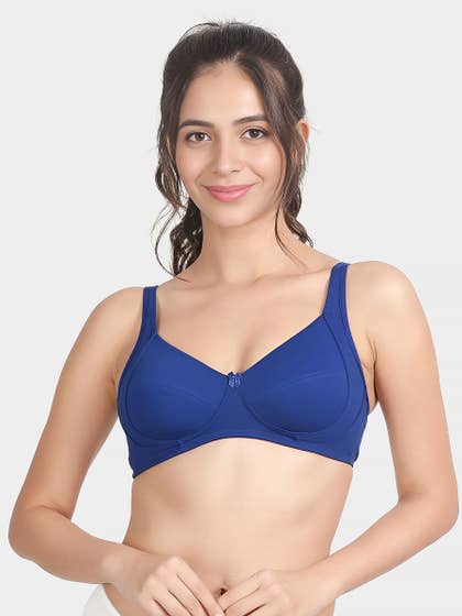 Susie Sodalite Blue Non Padded Everyday Side Support Bra