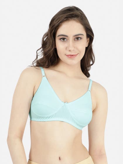 Shyle Skylight Blue Non Padded Seamed Everyday Bra