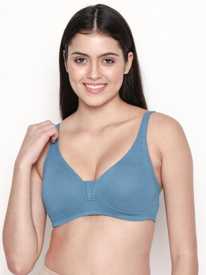 Susie Captain Blue Non Padded Moulded Plunge Bra