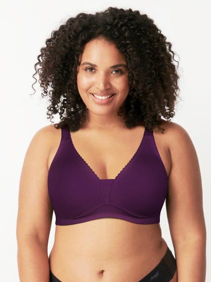 Susie Dark Purple Non Padded Moulded Plunge Bra