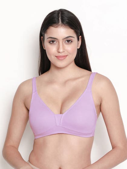 Susie Lavender Fog Non Padded Moulded Plunge Bra