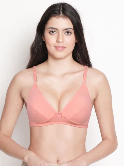 Susie Peach Parfait Non Padded Everyday Plunge Bra 