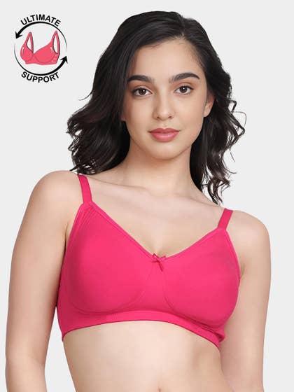 Susie Fuschia Side Encircled Wirefree Non Padded Everyday Bra