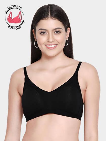 Susie Black Beauty Wirefree M Frame Hi Support Minimizer Bra