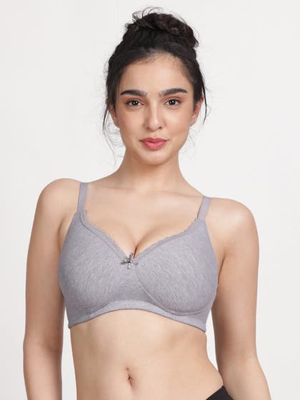 Susie Grey Melange Lace Neckline Padded Everyday Bra