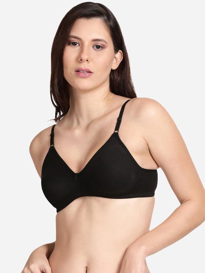 Shyle Black Non Padded Moulded Everyday Bra