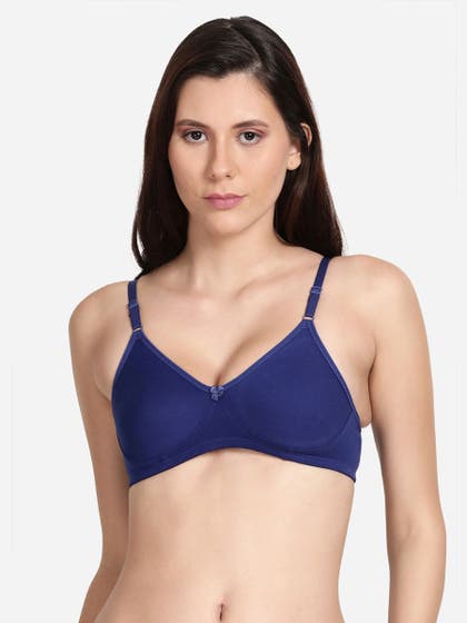 Shyle Royal Blue Non Padded Moulded Everyday Bra