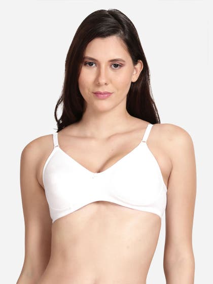 Shyle White Non Padded Moulded Everyday Bra