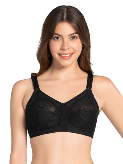 Amante Black Non Padded Magic Support Bra