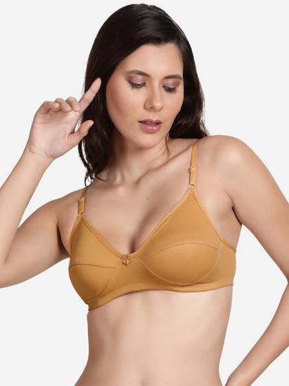 Shyle Skin Non Padded Seamed Solid Casual Bra