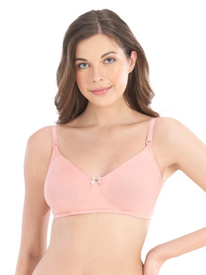 Amante Impatiens Pink Moulded Non Padded Wirefree Everyday Bra