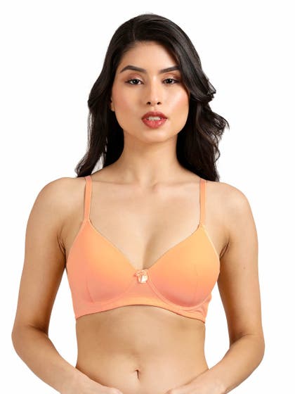 Susie Pale Orange All Day Comfort Padded Everyday Bra