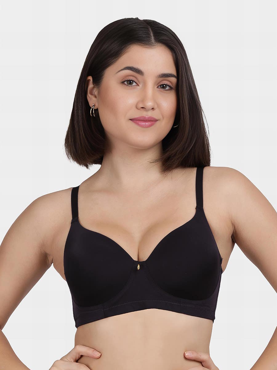 Susie Black Beauty Fully Adjustable Lightly Padded Bra