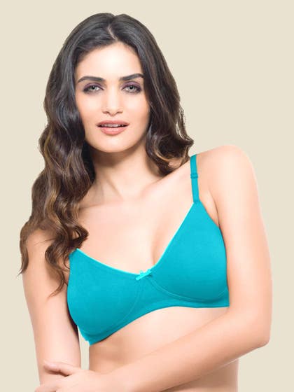Laavian Green Seamless T- Shirt Bra