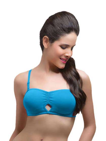 Laavian Aqua Blue Convertible Strapless bra