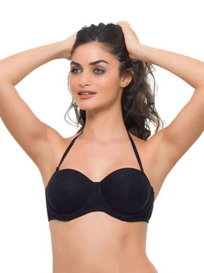 Laavian Black seamless convertible bra
