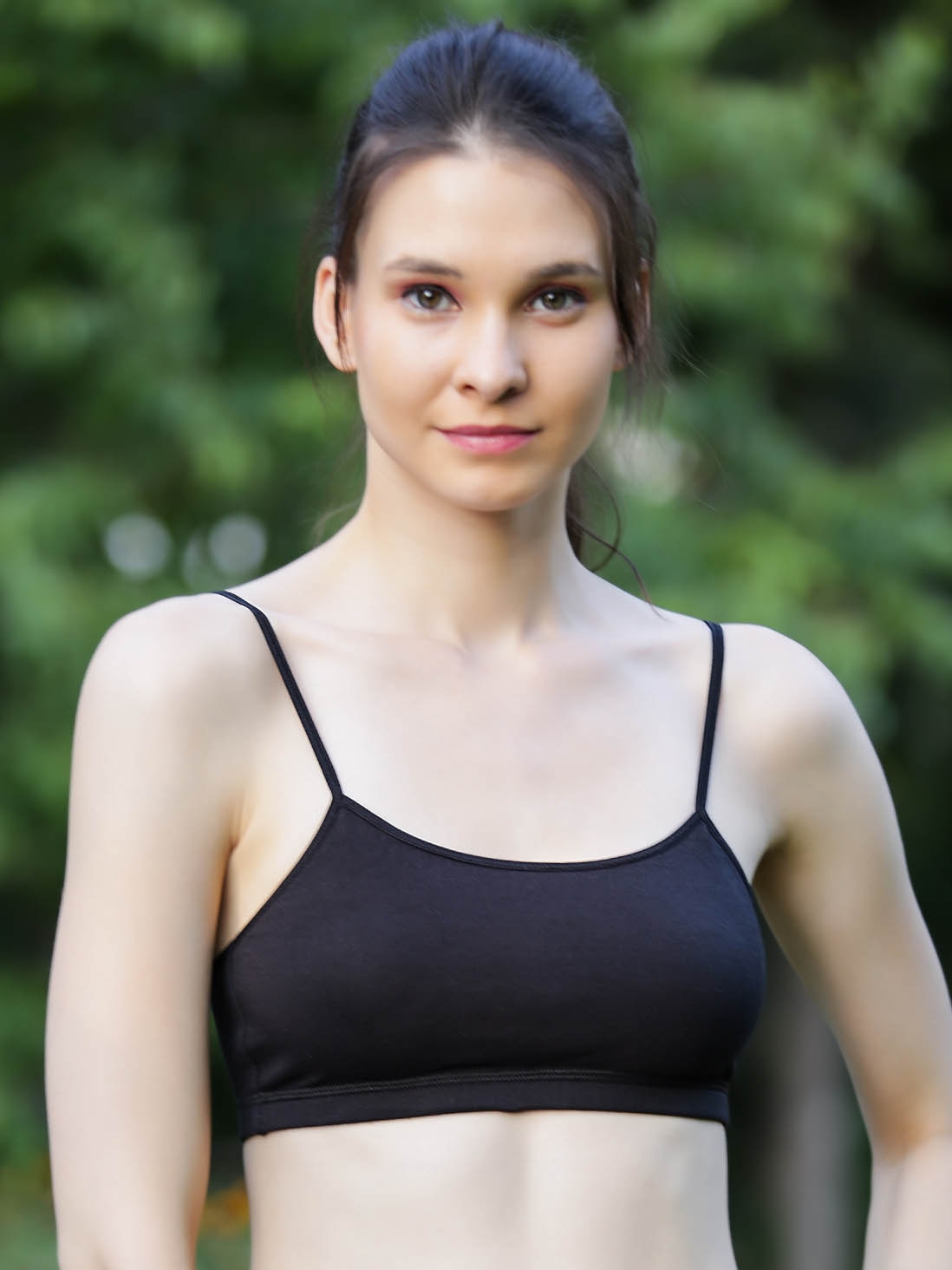 High neck cami bra store