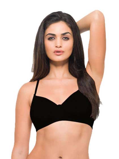 Laavian Black Ultra Soft T Shirt Bra