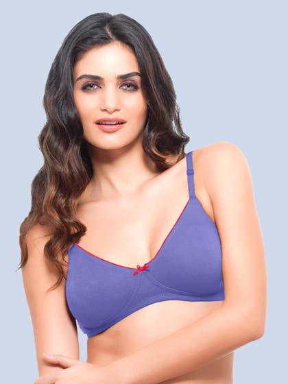 Laavian Blue Seamless T- Shirt Bra