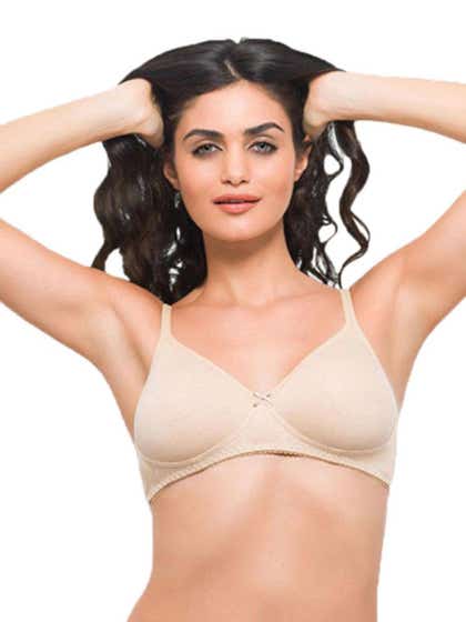 Laavian Nude Colored Seamless T Shirt Bra