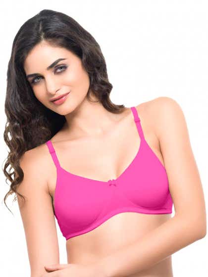 Laavian Pink Non Padded Comfort Bra
