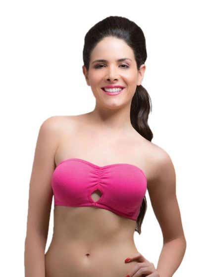 Laavian Pink Convertible Strapless bra