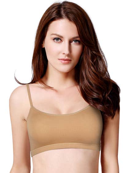 Laavian Skin Super Soft Scoopy Neck Cami Bra