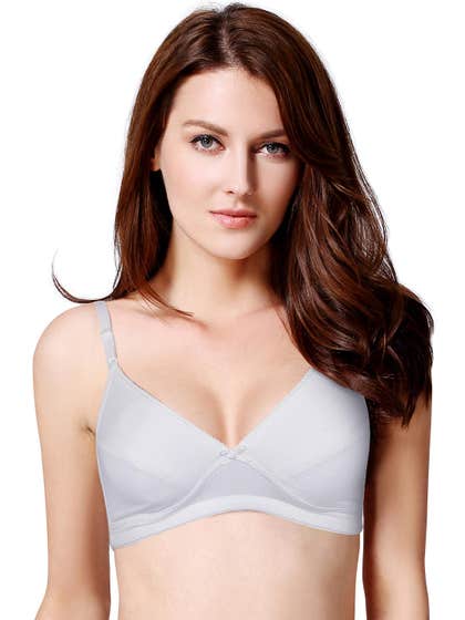 Laavian White Everyday Demi Coverage Bra