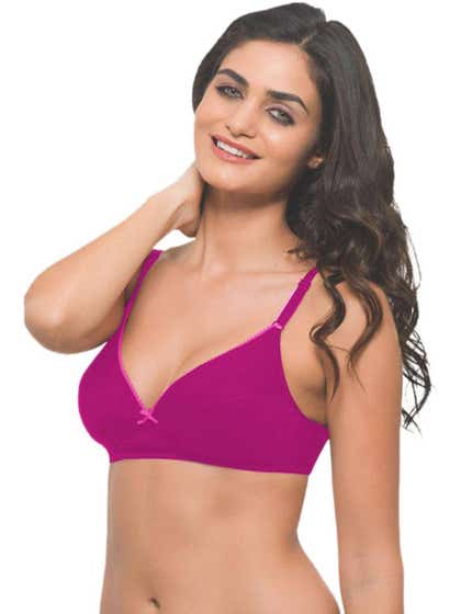 Laavian Magenta Everyday Demi Coverage Bra