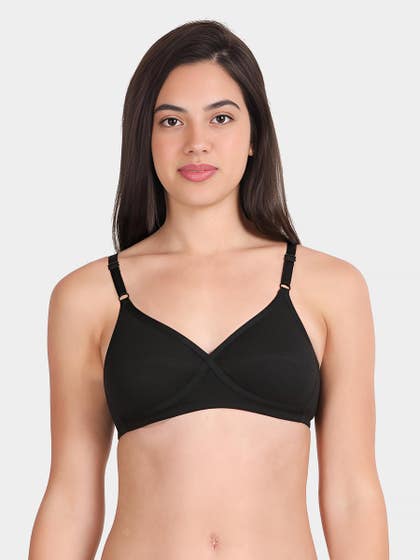 Susie Black Beauty X Frame Seamed Wirefree Everyday Bra
