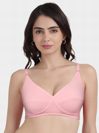 Susie Orchid Pink X Frame Seamed Wirefree Everyday Bra