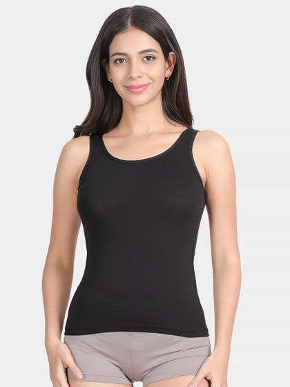 Susie Black Beauty U Neck Broad Strap Camisole