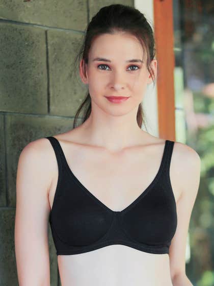 Liberti World Black Comfort Support Everyday Bra