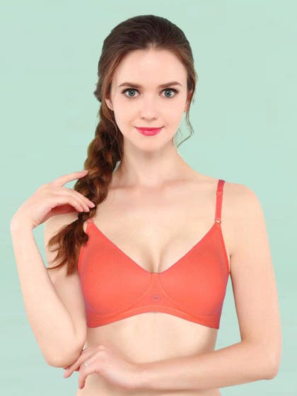 Liberti World Peach Orange Seamless Everyday Bra