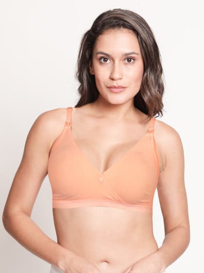 Susie Peach Skin Criss Cross Nursing Bra