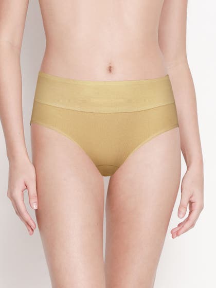Susie Almond Buff Mid Waist Tummy Tucker Panty