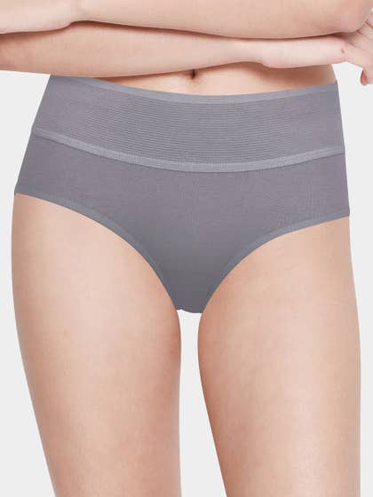 Susie StormFront Grey Mid Waist Tummy Tucker Panty