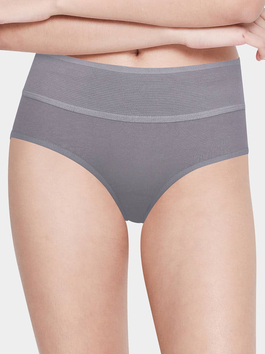 Susie StormFront Grey Mid Waist Tummy Tucker Panty